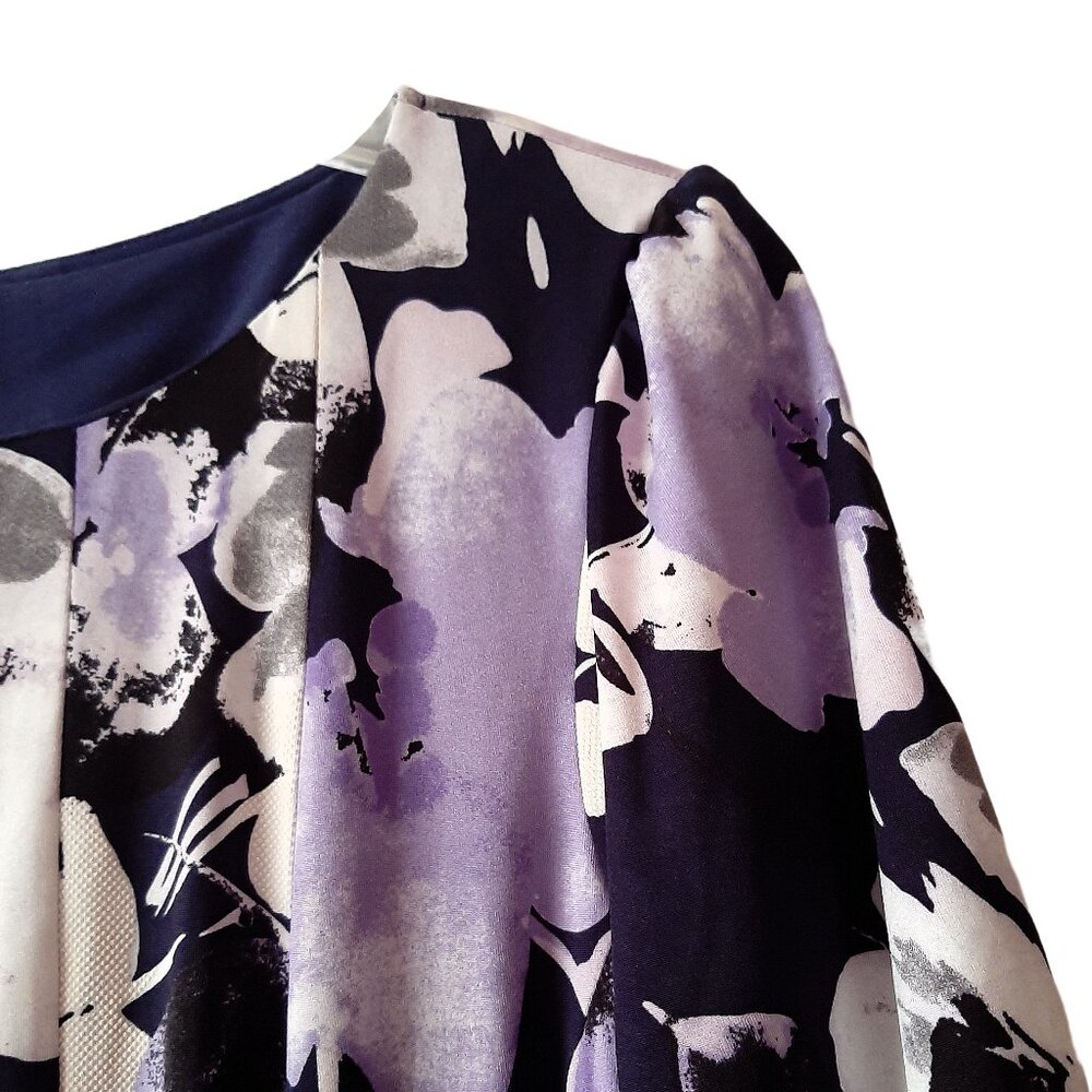 Women Rabbit Rabbit Rabbit Design Floral Dress- Size 14 - Picture 3 of 6